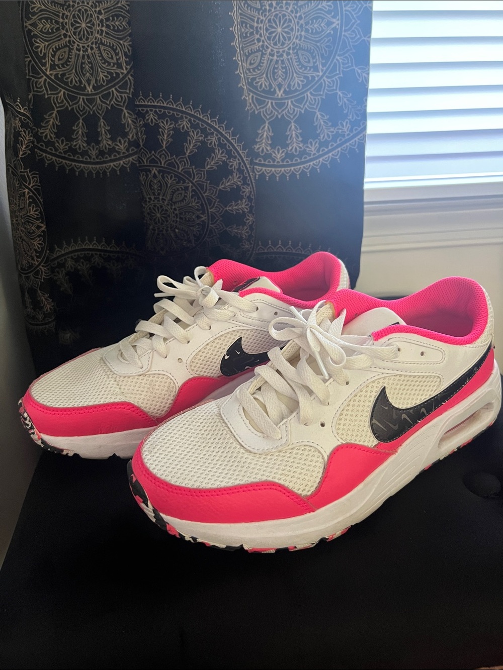 Nike Women’s White, Hot Pink & Black Running Sneakers